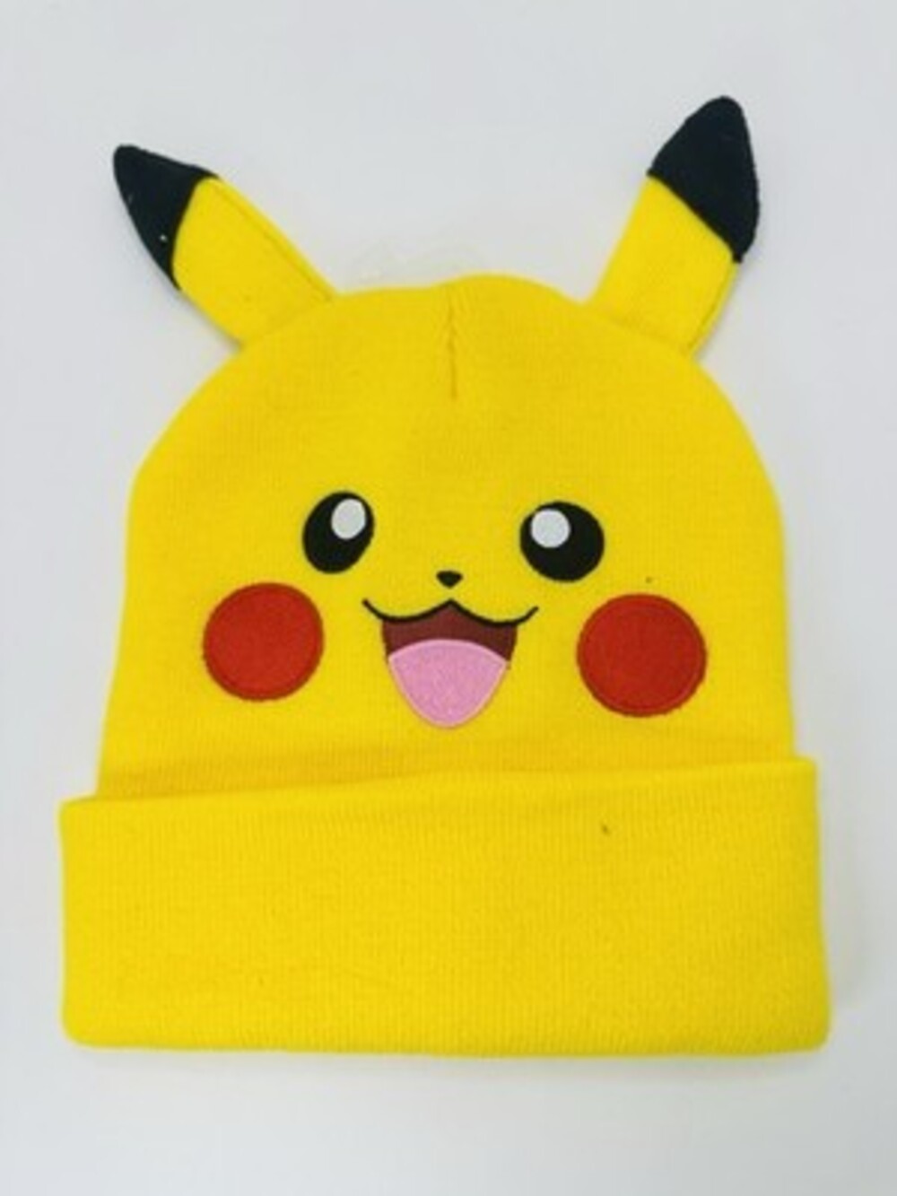 Pokémon Pikachu 2024 Yellow Knit Beanie Hat Youth OSFM New